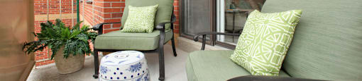 Testa Heights Apartments in Uxbridge, ON Private Balcony featuring patio chairs