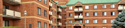 Testa Heights Apartments in Uxbridge, ON Front of Building and Main Entrance featuring driveway entrance
