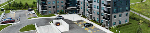 The Miltonian Apartments building exterior in Milton, ON