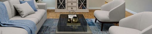 The Parkwood spacious living room with large window in Bellville, ON
