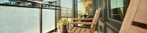 The Taunton in Oakville, ON suite access to a private balcony