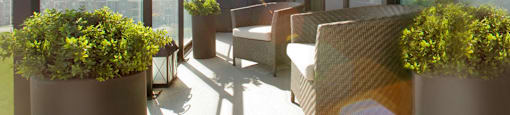 The Taunton in Oakville, ON suite access to a large private balcony