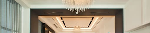 The Taunton in Oakville, ON lobby entrance and concierge desk