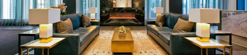 The Taunton in Oakville, ON lounge area in lobby