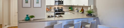Trillium Apartments built-in breakfast bar in Cobourg, ON