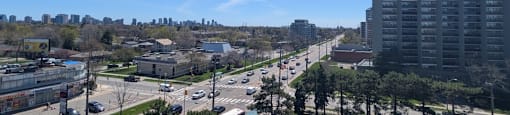 View from balcony Village Tower Toronto ON