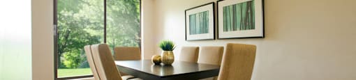 Waverly Place large dining area with access to balcony in St. Catharines, ON
