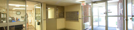 Wavery Place interior image of front entrance in St. Catharines, ON