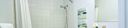 London Road Apartments bathroom with full size bathtub in Sarnia, ON