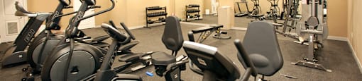 Juliana Place Apartments fully equipped fitness centre in Woodstock, ON