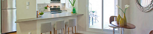 Whitby Place in Whitby, ON living room access to private balcony