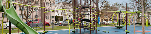 Park playground in Victoria in BC
