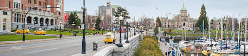 View of waterfront close to Yellow On Yates in Victoria, BC