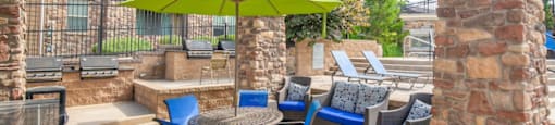 BBQ Area by Pool at San Moritz