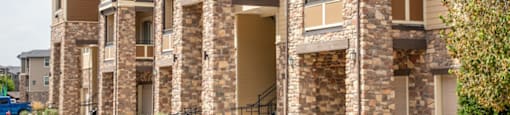 Driveways and Entrance to Apartments at San Moritz