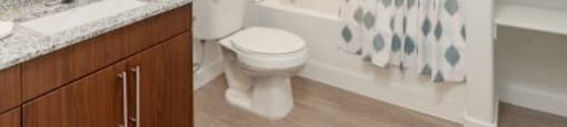 Large Soaking Tub In Bathroom at Parc on 5th Apartments & Townhomes, American Fork