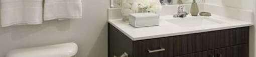 Modern Bathroom Fittings at Parc West Apartments, Draper, UT, 84020