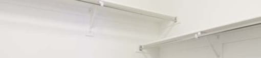 Walk-In Closets With Built-In Shelving at Parc West Apartments, Draper, Utah
