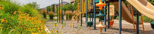Playground Surrounded by Flowers at San Moritz