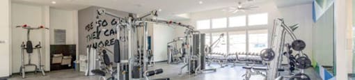 Fitness Center With Updated Equipment at Parc on 5th Apartments & Townhomes, Utah, 84003