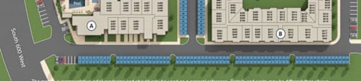 Property Map at Parc West Apartments, Draper
