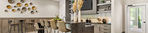 Langley Pointe Apartments | Resident Lounge w/ Refreshments