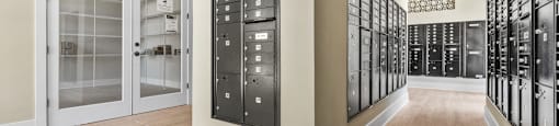 Langley Pointe Apartments | Luxer Package Room