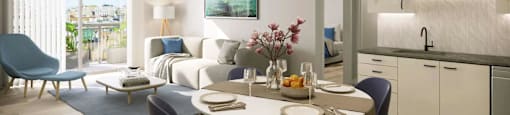 Spacious Dining and Living Layout at Portofino Vineyards, Florida