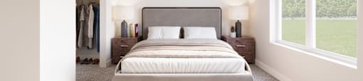 Master Bedroom at The Landing at Hub City, Plymouth, 53073  