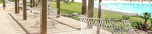 a hammock area at the enclave at woodbridge apartments in sugar land, tx