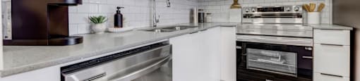 49th Battalion Edmonton apartment kitchen