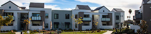 outdoor amenity space including courtyard with bbqs
