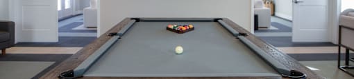 game room, pool table
