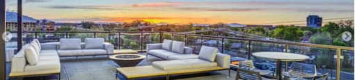 Rooftop Patio View at The Zeller, Salt Lake City, Utah