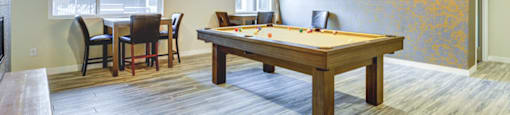 Pool Table In Clubhouse at The Zeller, Salt Lake City, 84115