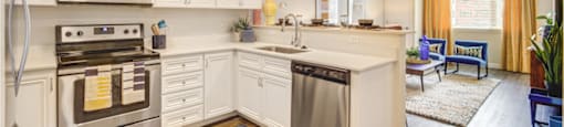 Kitchen And Living at The Zeller, Salt Lake City, UT, 84115