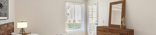 bedroom view 2 at Azul Apartments, Hemet, CA, 92545