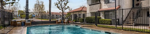 Glimmering Pool at Azul Apartments, California