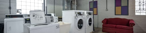 Laundry facilities at Evelyn Apartments, Oak Park, 60304
