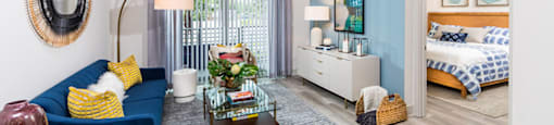 Modern Living Room at Morea Apartments, Florida, 33062
