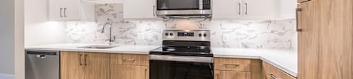 Furnished Kitchen at Morea Apartments, Pompano Beach, 33062