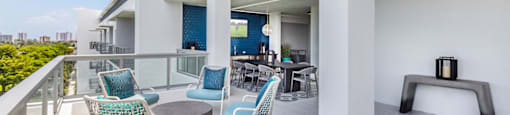 Rooftop Patio at Morea Apartments, Pompano Beach