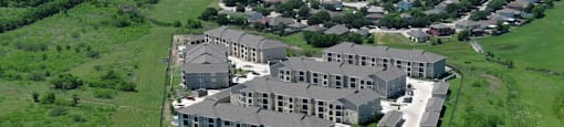 an aerial view of agave east apartments