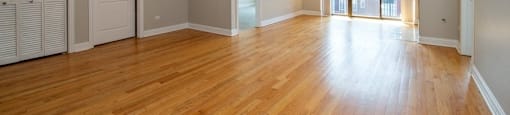 Large living room with hardwood floors - 2 Bedroom