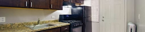 Tiled kitchen