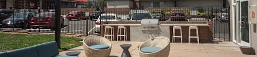 Fun shared patio space at 878 S Dexter St in Denver, CO