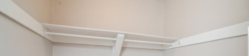 Large white closet with shelving 1170 N Logan St in Denver, CO 