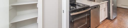 Large pantry in the kitchen for extra storage