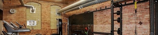 Updated gym with diverse equipmentat Carriage House Lofts, Chicago, 60605