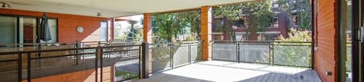 Extra large balcony